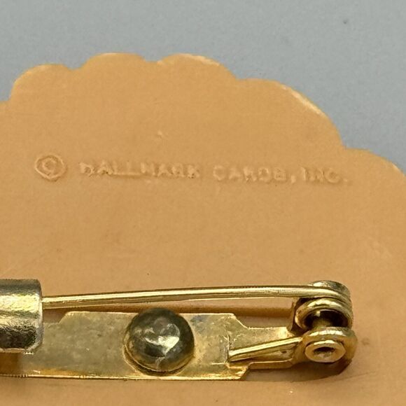 Vtg Hallmark Plastic Tom Turkey Brooch Thanksgiving Autumn Costume Jewelry Pin - Picture 3 of 4